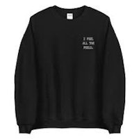 a black sweatshirt with the words  i'm a person'' on it